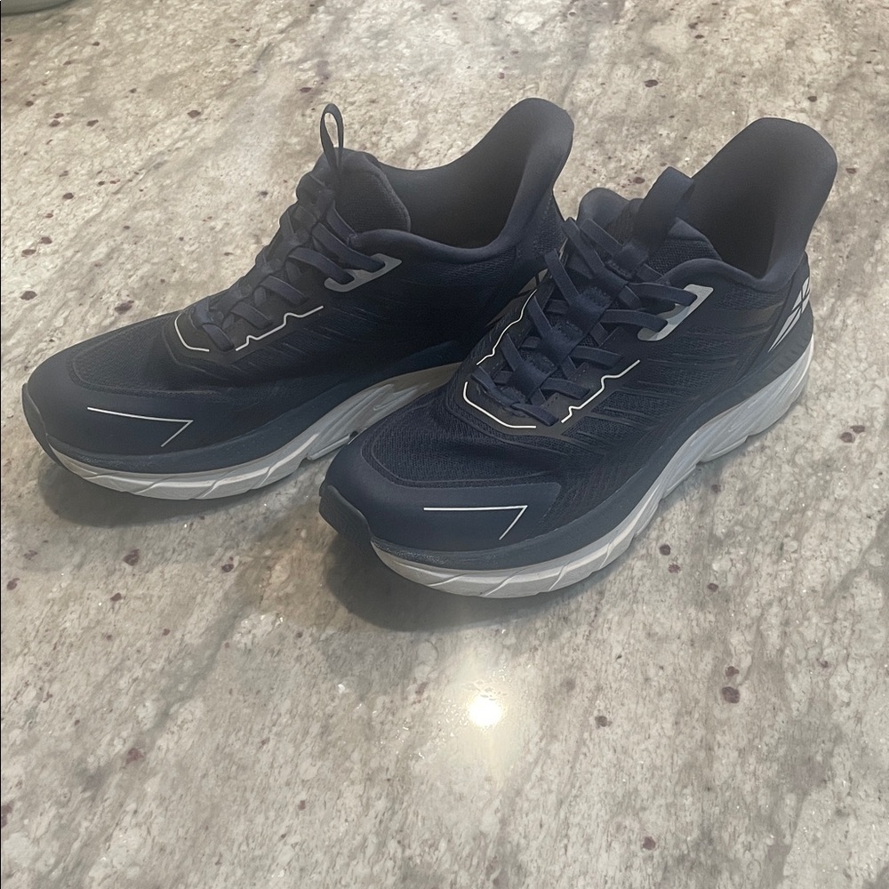 Men's Navy Blue walking shoes-slip on
